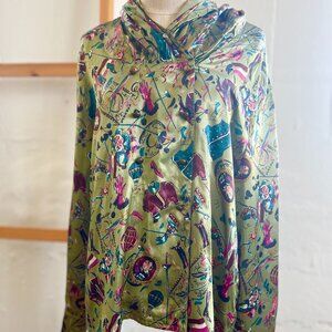 Vintage "CRISCA" circus silk long sleeves shirt / Size 42